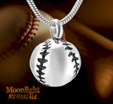 Baseball Urn Cremation Pendant Ash Holder Memorial Necklace