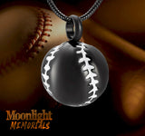 Baseball Urn Cremation Pendant Ash Holder Memorial Necklace