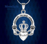 Crown Forever in my heart Cremation Urn Ashes Holder Memorial Necklace