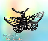 Butterfly 3D Cutout Urn Cremation Pendant AshES Holder Memorial Necklace