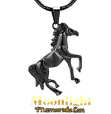 Horse Running Urn Cremation Necklace