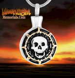 Skull Head Urn Cremation Necklace