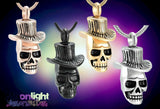 Skull Top Hat Urn Cremation Necklace