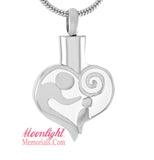 Mother & Child Forever Love Urn Cremation Pendant Ash Holder Memorial Necklace