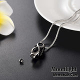 Infinity Eternal Memory Urn Cremation Pendant Ashes Holder Memorial Necklace