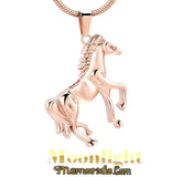 Horse Running Urn Cremation Necklace