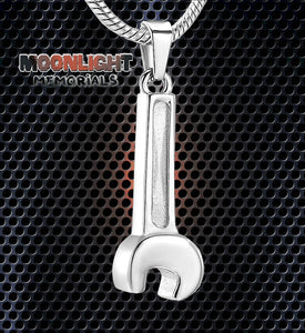 Wrench Tool Contractor Urn Keepsake Ashes Memorial Necklace