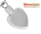 Always in my Heart Engraved Urn Cremation Pendant Ash Holder Memorial Necklace