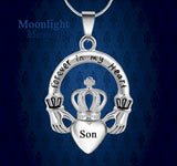 Crown Forever in my heart Cremation Urn Ashes Holder Memorial Necklace