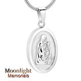 Mother & Child Urn Cremation Pendant Ash Holder Memorial Necklace