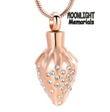 Strawberry Urn Cremation Necklace