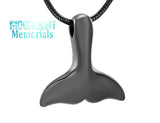 Whale Tail Dolphin Urn Cremation Pendant Ash Holder Memorial Necklace