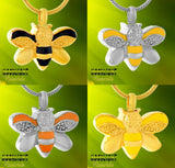 Bumble Bee Urn Cremation Necklace