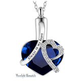 Birthstones Crystal Cremation Urn Ashes Holder Memorial Necklace