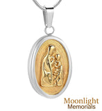 Mother & Child Urn Cremation Pendant Ash Holder Memorial Necklace