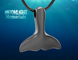 Whale Tail Dolphin Urn Cremation Pendant Ash Holder Memorial Necklace