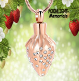 Strawberry Urn Cremation Necklace