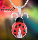 Ladybug Cremation Urn Keepsake Ashes Memorial Necklace