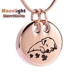 Puppy Sleeping Dog Pet Urn Cremation Necklace