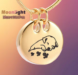 Puppy Sleeping Dog Pet Urn Cremation Necklace