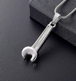 Wrench Tool Contractor Urn Keepsake Ashes Memorial Necklace