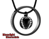 Baseball Always In My Heart Urn Cremation Pendant Ash Holder Memorial Necklace