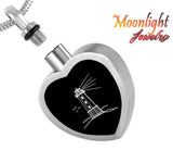 Lighthouse Heart Cremation Urn Keepsake Ashes Memorial Necklace