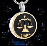 Horoscope Constellations Cremation Urn Ashes Holder Memorial Necklace