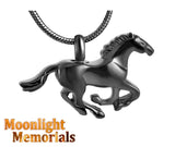 Horse Running Run Urn Cremation Necklace