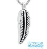 Feather Wing Cremation Urn Keepsake Ashes Memorial Necklace