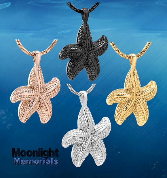 Starfish Cremation Beach Star Fish Urn Keepsake Ashes Memorial Necklace