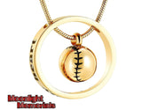 Baseball Always In My Heart Urn Cremation Pendant Ash Holder Memorial Necklace