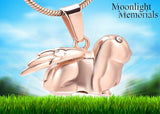 Rabbit Ashes Bunny Urn Cremation Pendant Ashes Holder Memorial Necklace