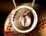 Baseball Always In My Heart Urn Cremation Pendant Ash Holder Memorial Necklace