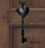 Key Heart Urn Cremation Necklace