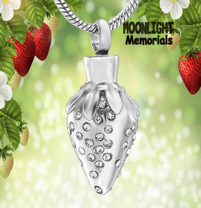 Strawberry Urn Cremation Necklace