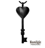 Key Heart Urn Cremation Necklace