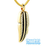 Feather Wing Cremation Urn Keepsake Ashes Memorial Necklace