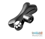 Dog Bone Paw Print Cremation Pendant Ashes Holder Memorial Necklace