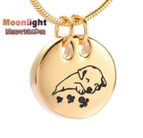 Puppy Sleeping Dog Pet Urn Cremation Necklace