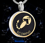 Horoscope Constellations Cremation Urn Ashes Holder Memorial Necklace