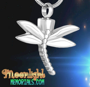 Dragonfly Urn Cremation Necklace