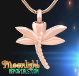 Dragonfly Urn Cremation Necklace