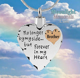 Forever In My Heart Family Cremation Urn Ashes Holder Memorial Necklace