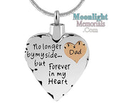 Forever In My Heart Family Cremation Urn Ashes Holder Memorial Necklace