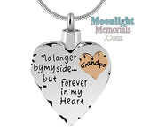 Forever In My Heart Family Cremation Urn Ashes Holder Memorial Necklace