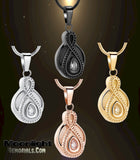 Infinity Crystal Forever Urn Cremation Necklace