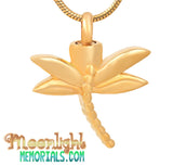 Dragonfly Urn Cremation Necklace