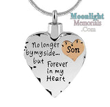 Forever In My Heart Family Cremation Urn Ashes Holder Memorial Necklace