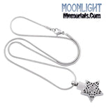 Star Crystal Urn Cremation Necklace